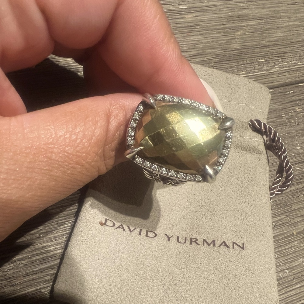 DAVID YURMAN Albion Ring Diamonds sz 6.5
